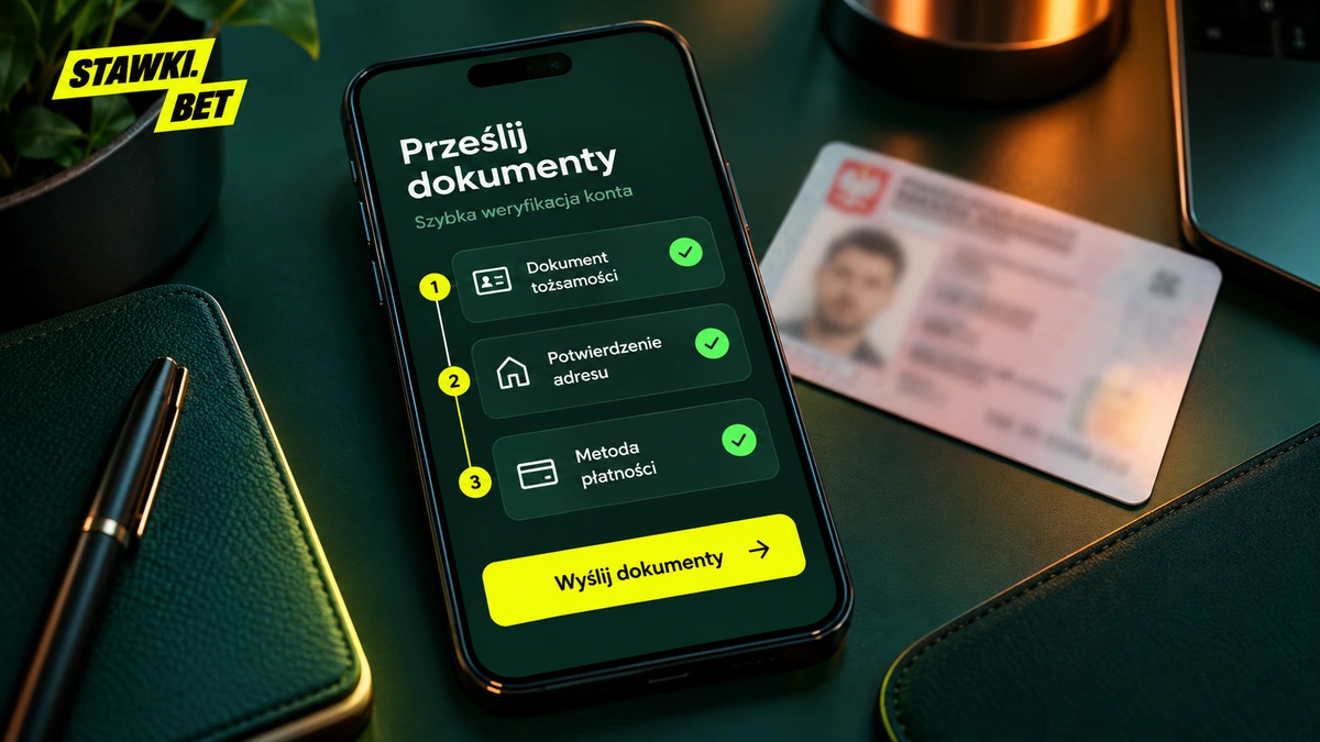 Przesyłanie dokumentów do weryfikacji KYC w profilu gracza Stawkibet